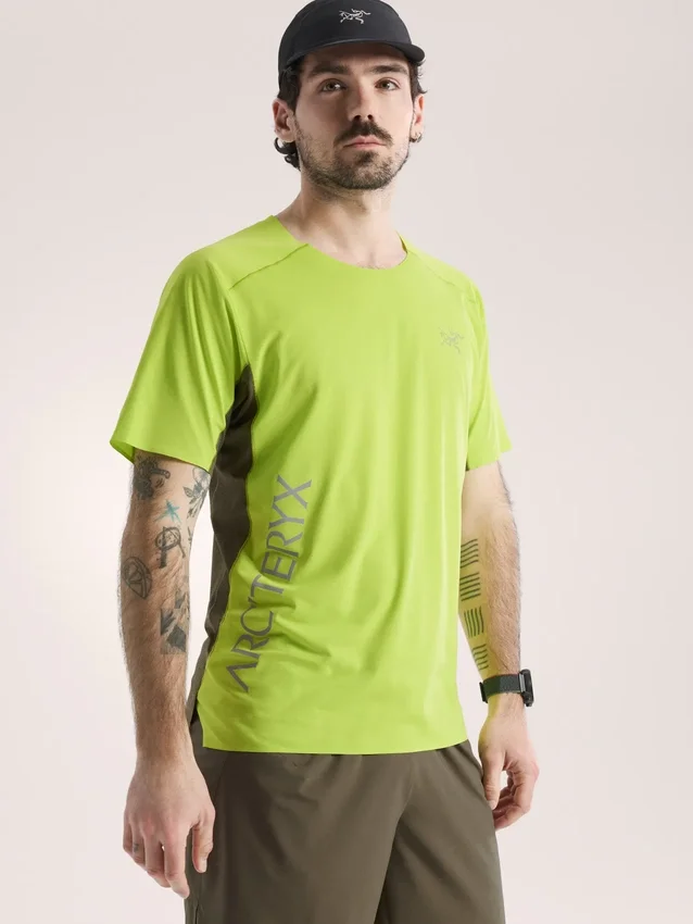 Maglietta da uomo Norvan Downword con logo, maniche corte