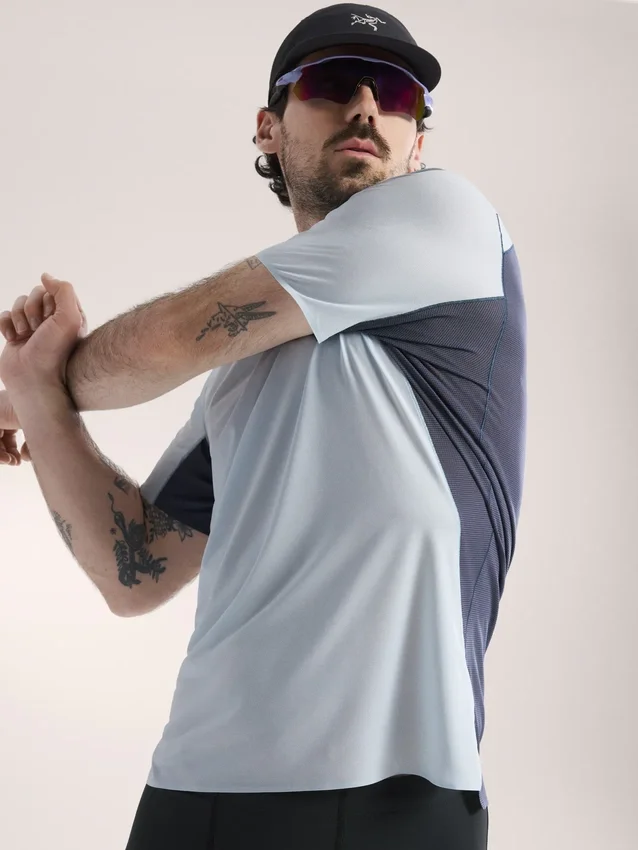 Maglietta da uomo Norvan Downword con logo, maniche corte