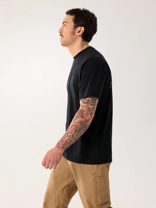 Maglietta Kragg SL Cotton Bird Word SS da uomo