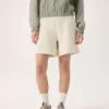 Pantaloncini in pile Emblem da donna, 6"