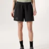 Pantaloncini in pile Emblem da donna, 6"
