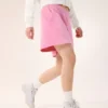 Pantaloncini in pile Emblem da donna, 6"
