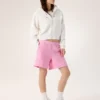 Pantaloncini in pile Emblem da donna, 6"