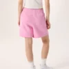 Pantaloncini in pile Emblem da donna, 6"