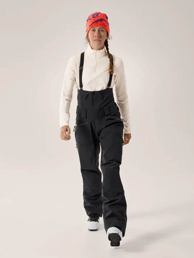 Pantaloni con bretelle Ski Guide da donna