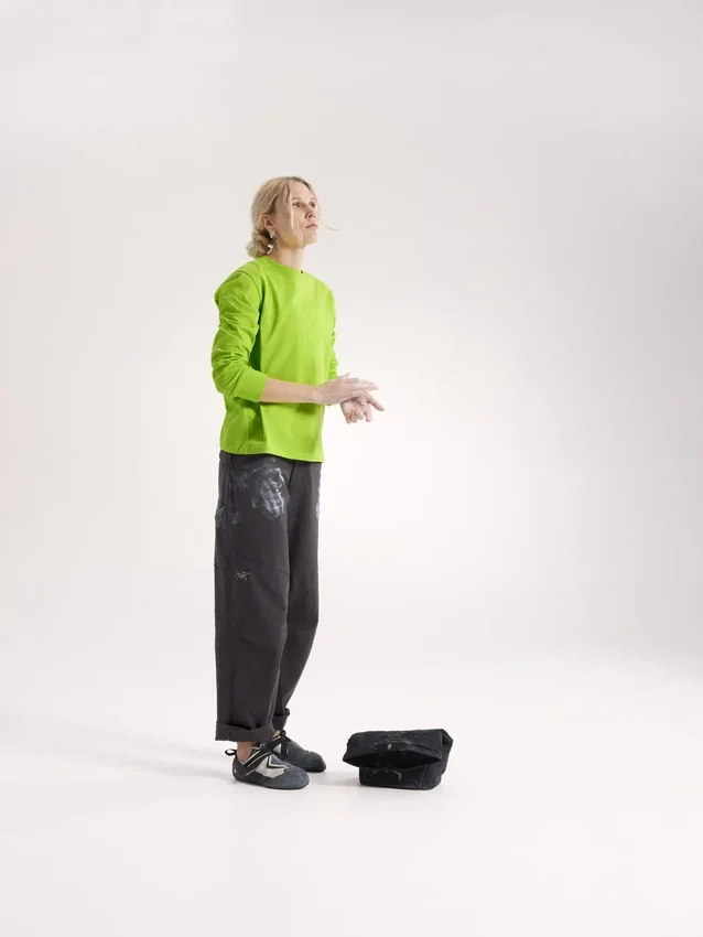 Pantaloni da donna Clarkia in cotone a gamba larga