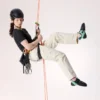 Pantaloni da donna Clarkia in cotone a gamba larga