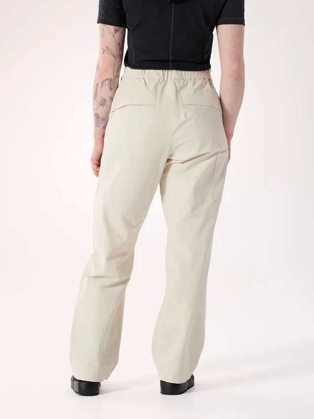 Pantaloni da donna Clarkia in cotone a gamba larga