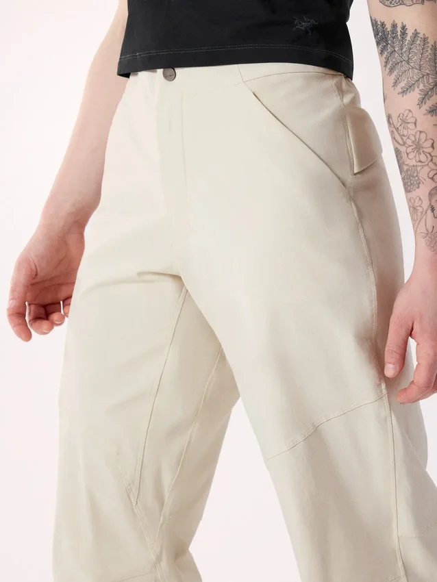 Pantaloni da donna Clarkia in cotone a gamba larga