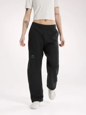 Pantaloni da jogging in pile Emblem da donna