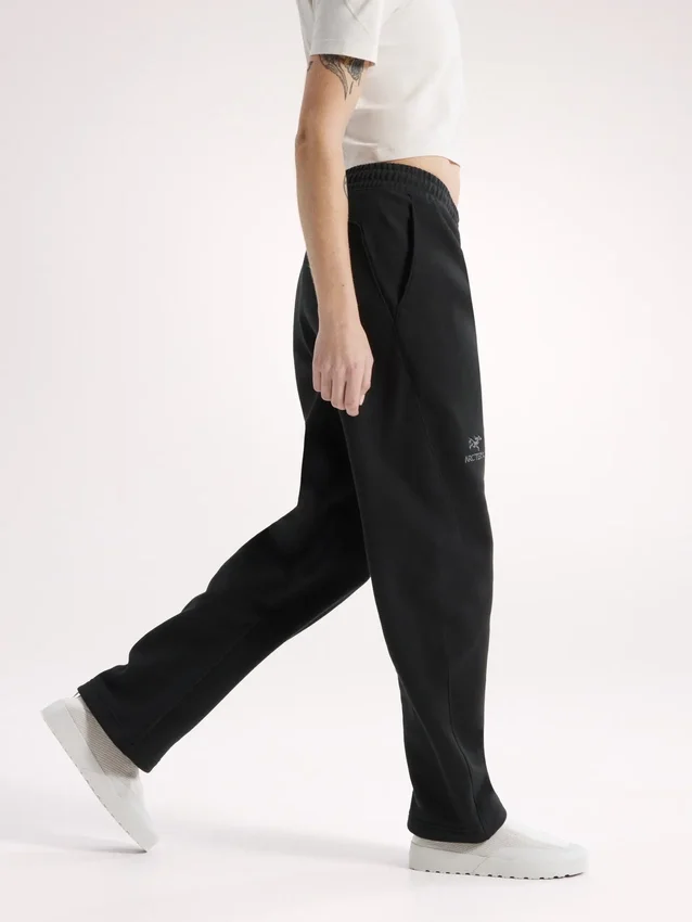 Pantaloni da jogging in pile Emblem da donna
