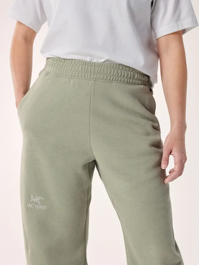 Pantaloni da jogging in pile Emblem da donna