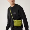 Pullover da uomo in pile Emblem a girocollo