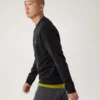 Pullover da uomo in pile Emblem a girocollo