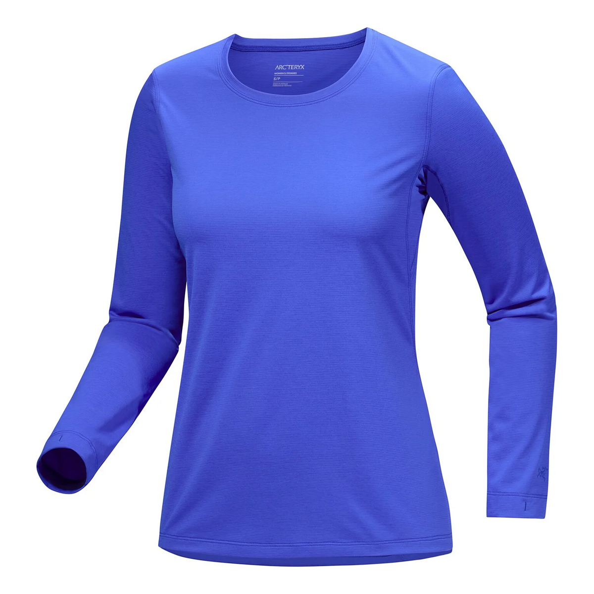T-shirt a maniche lunghe con collo a giro Taema "Blue"