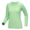 T-shirt a maniche lunghe con collo a giro Taema "Green"
