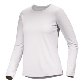 T-shirt a maniche lunghe con collo a giro Taema "Grey"