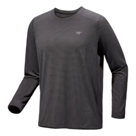 T-shirt a maniche lunghe con collo rotondo Cormac Crew "Black"