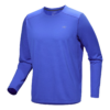 T-shirt a maniche lunghe con collo rotondo Cormac Crew "Blue"