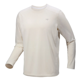 T-shirt a maniche lunghe con collo rotondo Cormac Crew "Natural Beige"