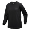 T-shirt a maniche lunghe con collo rotondo Kragg Cotton Bird "Black"