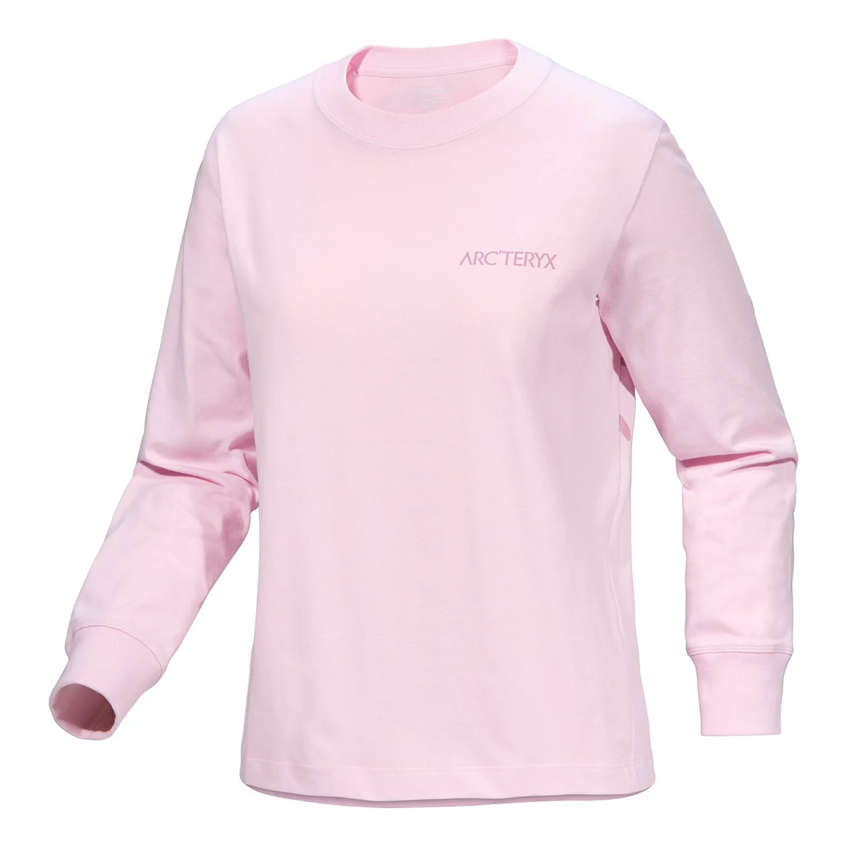 T-shirt a maniche lunghe con collo rotondo Kragg Cotton Bird "Pink"