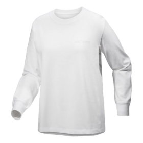 T-shirt a maniche lunghe con collo rotondo Kragg in cotone "White"