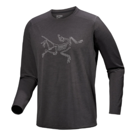 T-shirt a maniche lunghe con logo Cormac "Black"