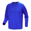 T-shirt a maniche lunghe con logo Cormac "Blue"