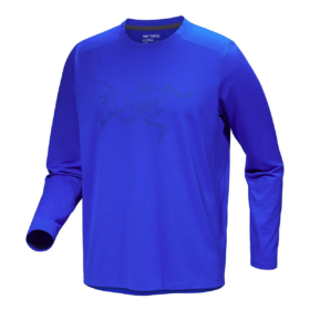 T-shirt a maniche lunghe con logo Cormac "Blue"