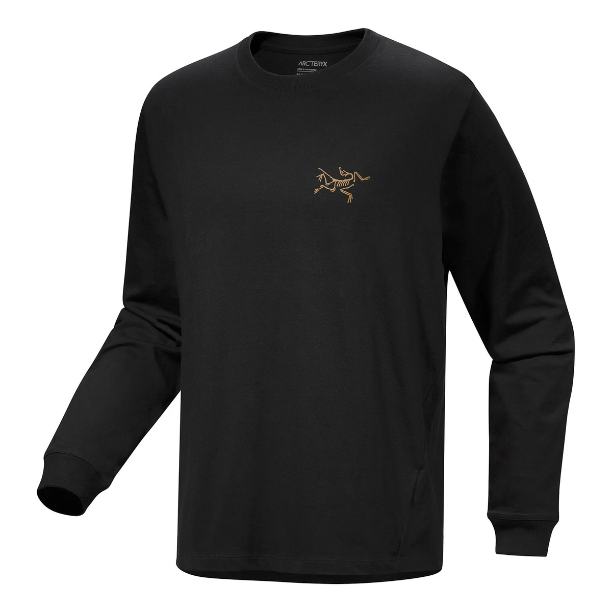 T-shirt a maniche lunghe in cotone Kragg "Black"