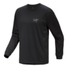 T-shirt a maniche lunghe in cotone Kragg SL "Nero"