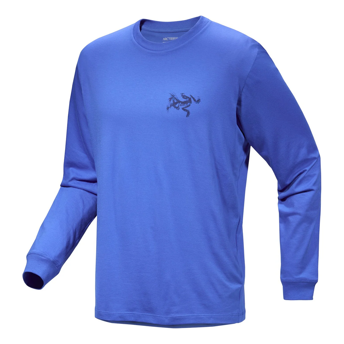 T-shirt a maniche lunghe Kragg SL Cotton Bird Tile "Blue"