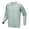 T-shirt a maniche lunghe Kragg SL Cotton Bird Tile "Green"