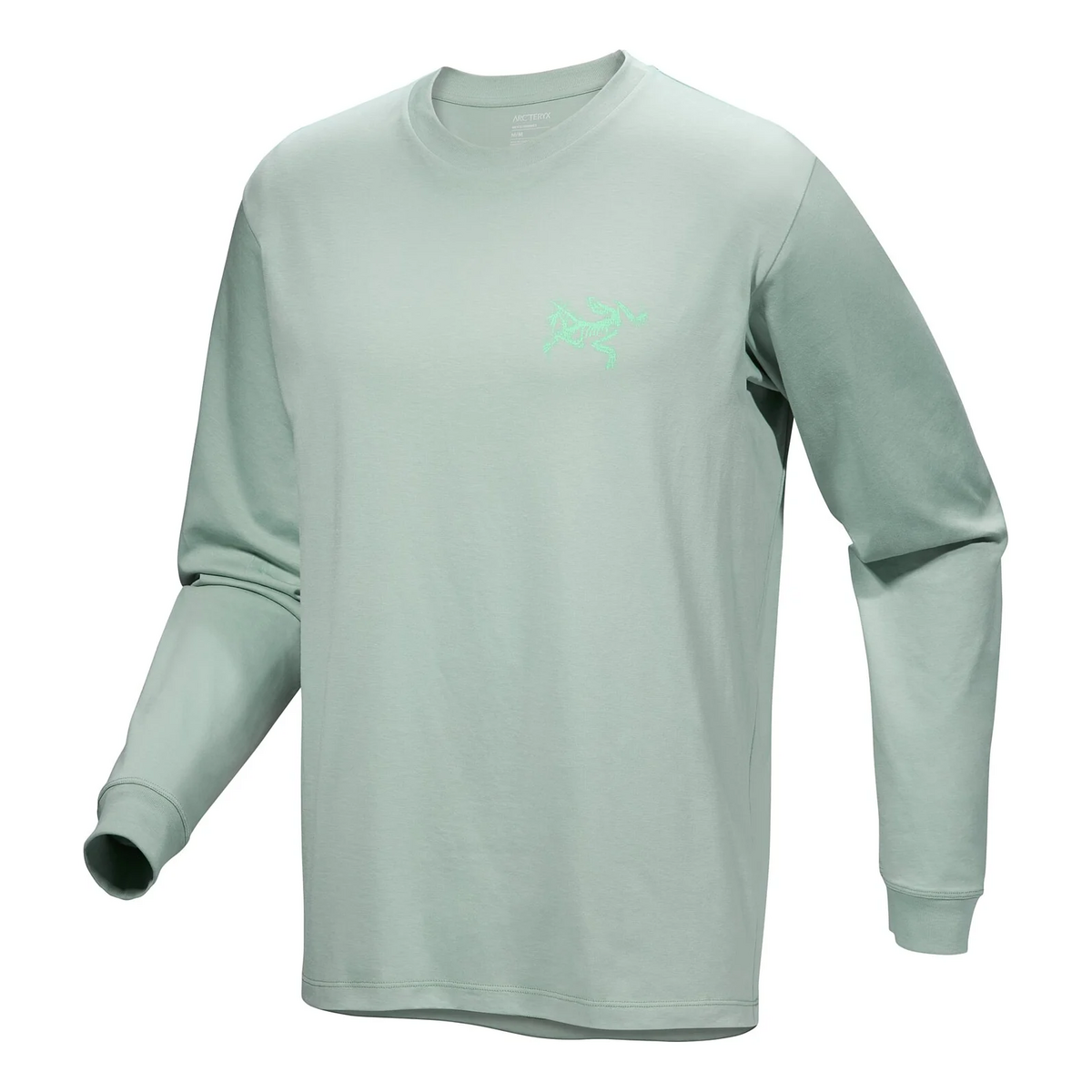 T-shirt a maniche lunghe Kragg SL Cotton Bird Tile "Green"