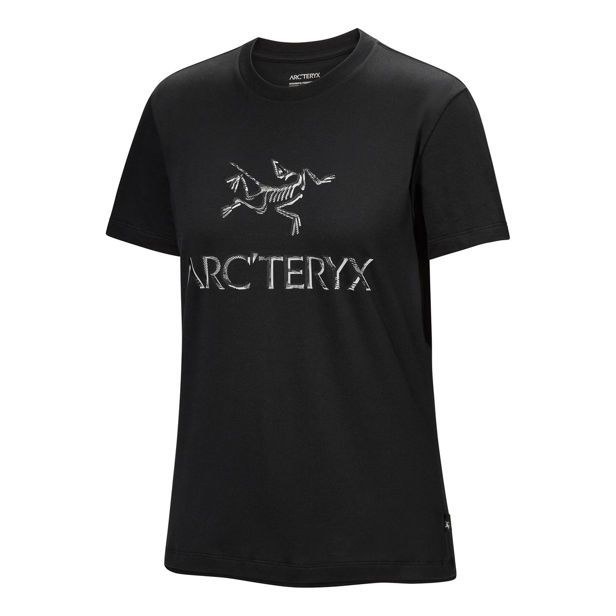 T-shirt in cotone "Arc" con scritta "Black Solitude"