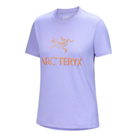 T-shirt in cotone "Arc" con scritta "Lavender"