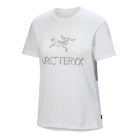 T-shirt in cotone "Arc" con scritta "White Solitude"