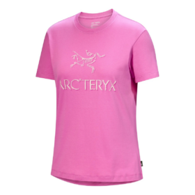T-shirt in cotone "Arc"Word "Rosa"