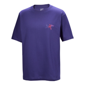 T-shirt in cotone con logo Kragg "Purple"