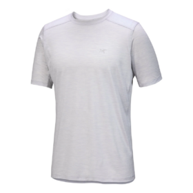T-shirt Ionia in lana merino a maniche corte "Grey"