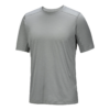 T-shirt Ionia in lana merino a maniche corte "Grigio scuro"