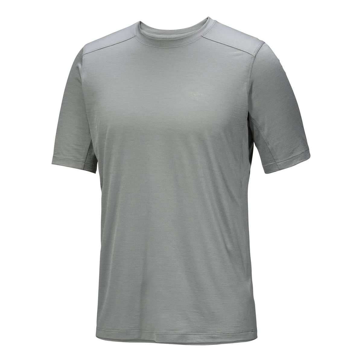 T-shirt Ionia in lana merino a maniche corte "Grigio scuro"