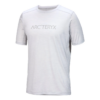 T-shirt Ionia in lana merino con logo "Word" a maniche corte "Grigio"