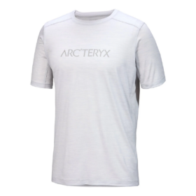 T-shirt Ionia in lana merino con logo "Word" a maniche corte "Grigio"