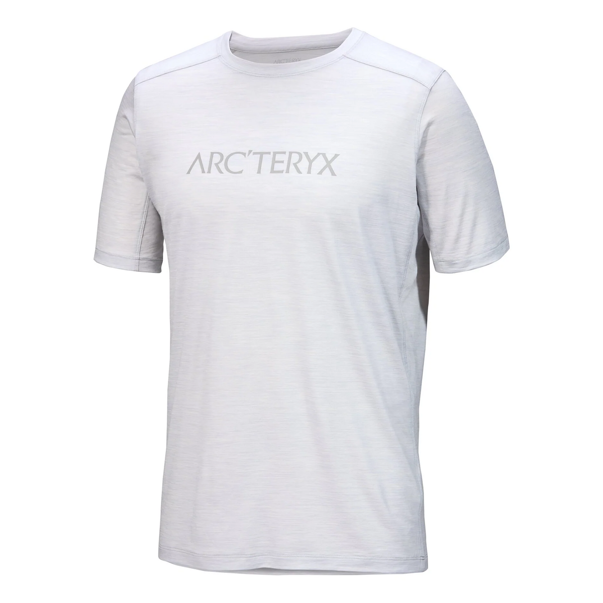 T-shirt Ionia in lana merino con logo "Word" a maniche corte "Grigio"