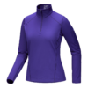Top con collo a zip Rho "Viola"