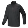 Top Delta con collo a zip 1/2 "Black"