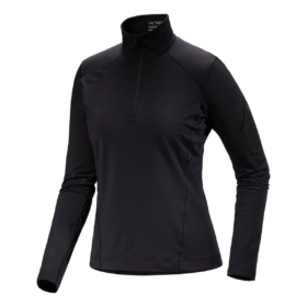 Top Rho con collo a zip "Black"