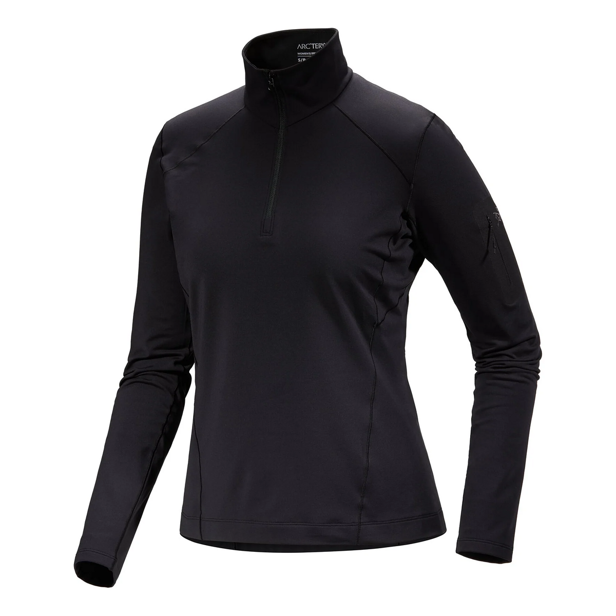 Top Rho con collo a zip "Black"
